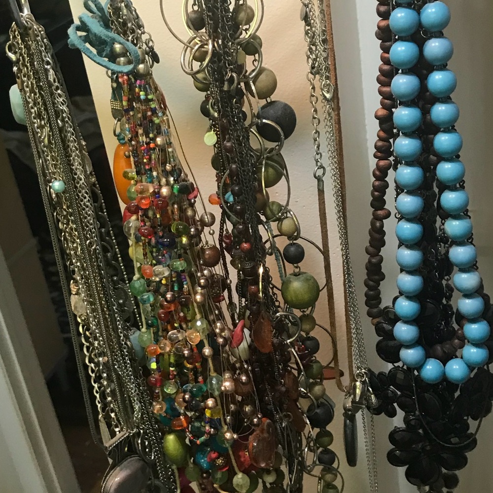 A lot of necklaces